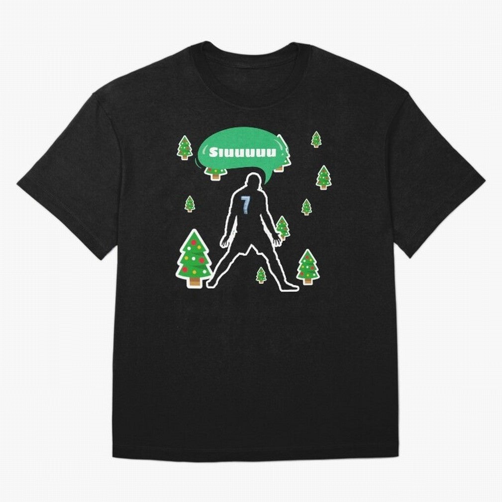 Christmas siuuu Cristiano ronaldo Oversized T-Shirt Show Love for Legendary Goals in the FIFA World Cup 2026 Journey through Mbappe Highlights, France and Portugal Pride, Supporter Pride, Iconic Celebrations, Legendary Names and Global Match Day