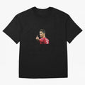 Cristiano ronaldo showing middle finger Oversized T-Shirt Feel the Trophy Chase of FIFA World Cup 2026 Group Stage Spirit, Highlighting France, Messi, Classic Soccer Heritage, Championship Pressure, Fan Loyalty and International Pride; Great for