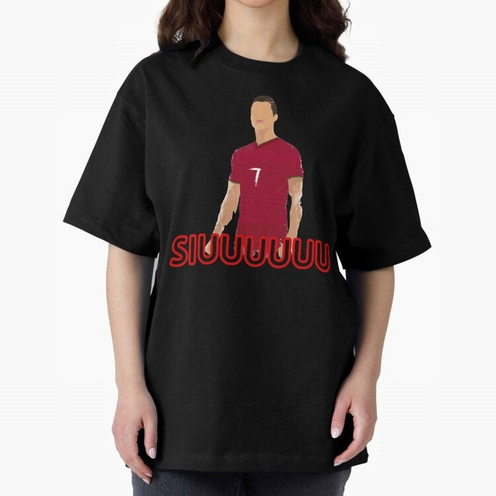 Siuuu Cristiano ronaldo goal Oversized T-Shirt Make Your Look Match the FIFA World Cup 2026 Group Stage Journey through Messi, CR7 and Mbappe Highlights, France Pride, Football History, Final Match Energy, Crowd Noise and Once in a Lifetime