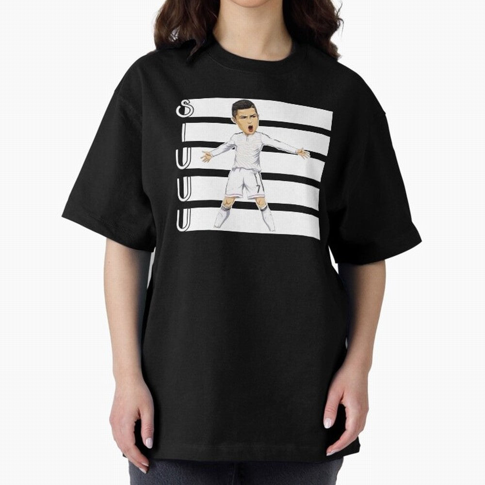 Siuuu Cristiano ronaldo goal Oversized T-Shirt Celebrate the Magic of Global Football Passion for FIFA World Cup 2026 USA Canada Mexico, Centered on Mbappe and Neymar, England, France and Netherlands, Global Supporter Spirit, Legendary Goals,
