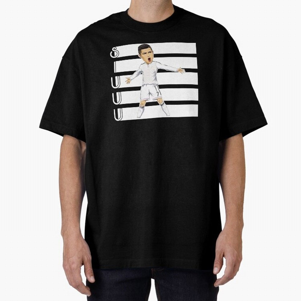Siuuu Cristiano ronaldo goal Oversized T-Shirt Celebrate the Magic of Global Football Passion for FIFA World Cup 2026 USA Canada Mexico, Centered on Mbappe and Neymar, England, France and Netherlands, Global Supporter Spirit, Legendary Goals,
