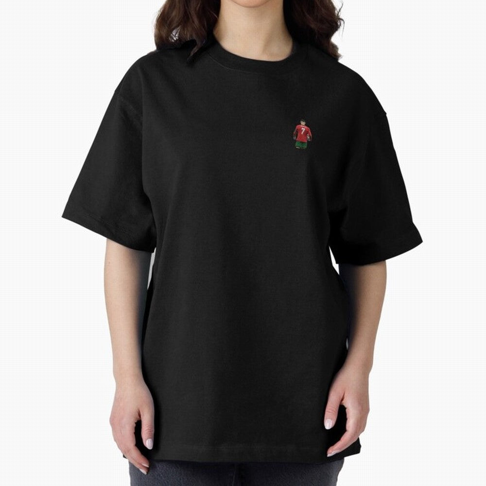 Cristiano Ronaldo CR7 Oversized T-Shirt Unlock FIFA World Cup 2026 for Fans of Mbappe and Neymar and England, France and Netherlands, Bringing Retro Football Energy, Iconic Rivalries, Trophy Chase Drama and Stadium Atmosphere; Made for Collectors