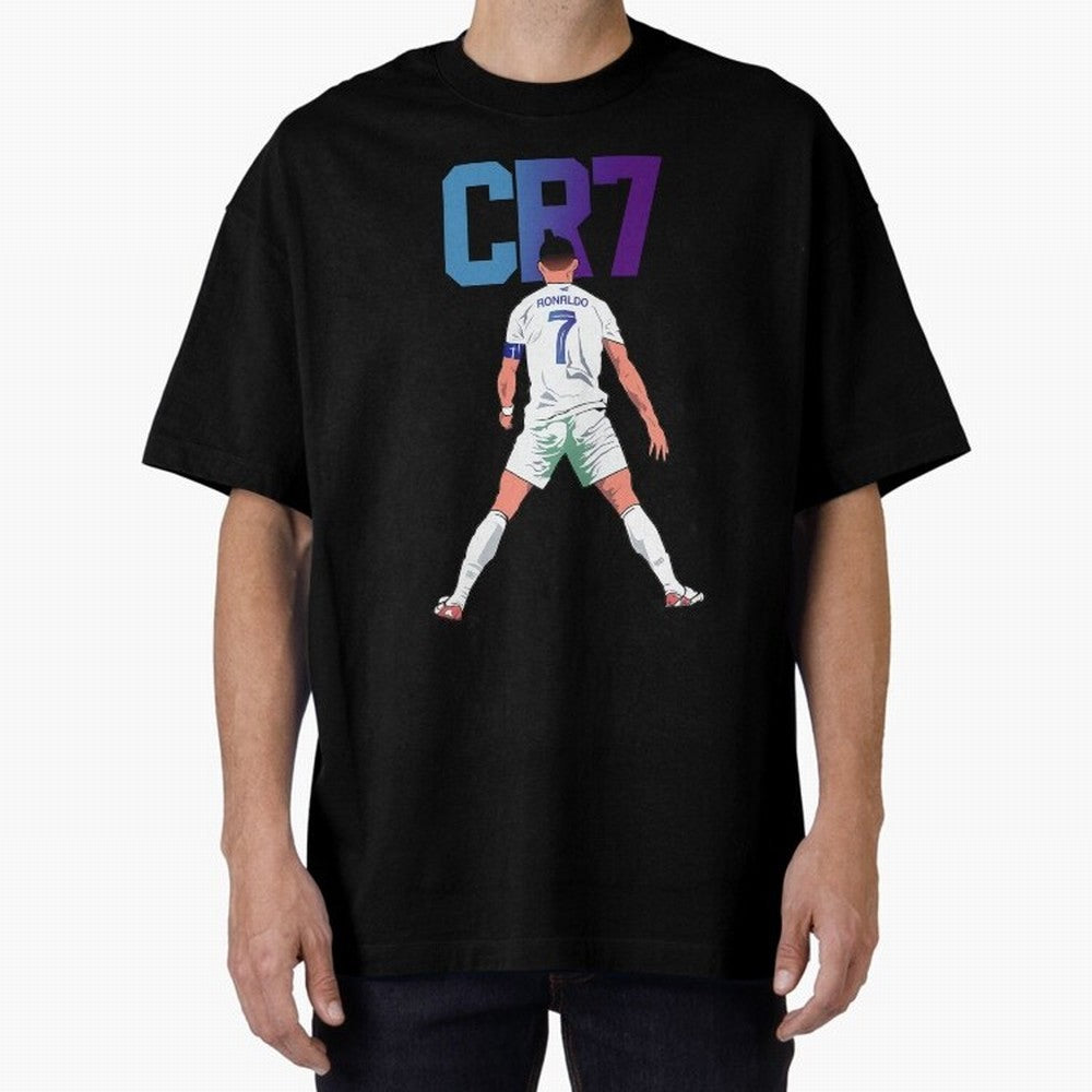 CR7 Oversized T-Shirt Bring Retro Soccer Energy to FIFA World Cup 2026 Spirit, Filled with England, Messi, Stadium Chants, National Pride, Trophy Dreams and Unforgettable Football Memories; Created for Match Day Parties, Soccer Gifts, Fan Photos,
