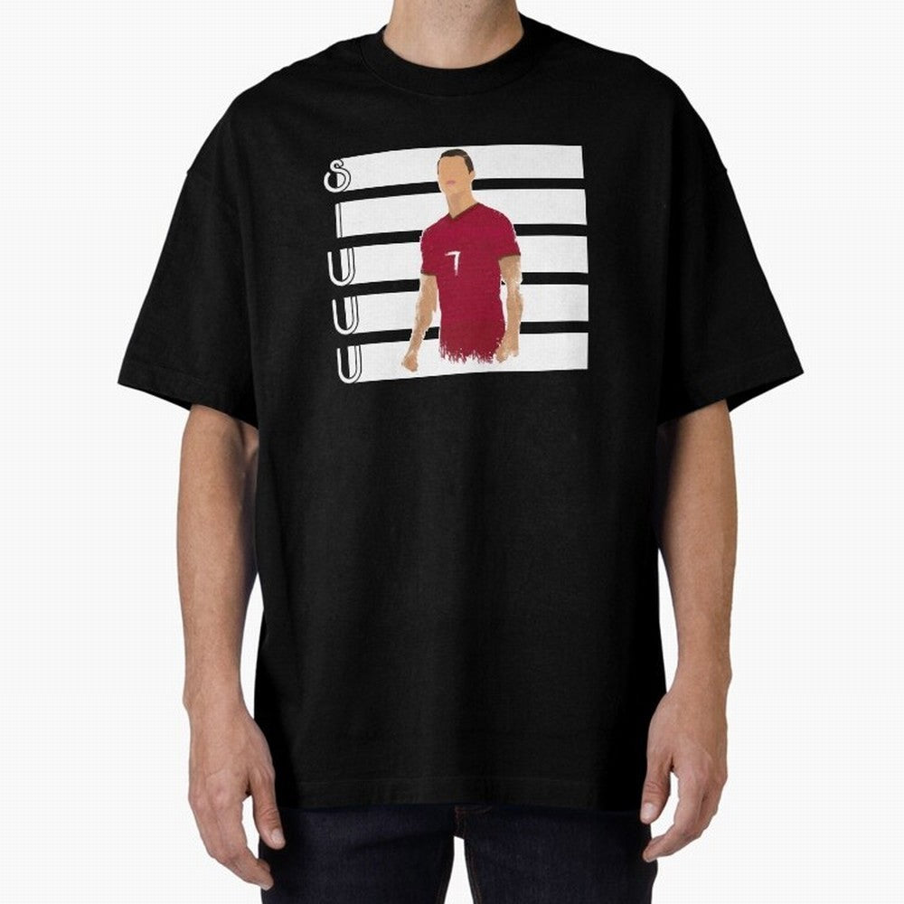 Siuuu cr7 funny goal Oversized T-Shirt Fuel FIFA World Cup 2026 Group Stage for Fans of Cristiano Ronaldo and Brazil, Bringing Game Day Rituals, Football Legends, Country Pride and the Road to the Final; Ideal for Football Dads, Football Moms,