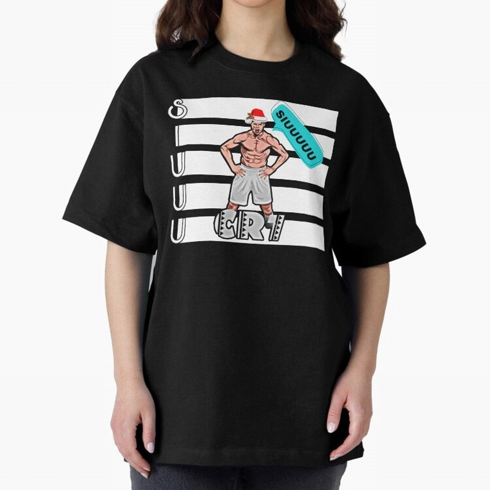 Siuuu Cristiano ronaldo goal Oversized T-Shirt Feel International Energy from Global Football Passion for FIFA World Cup 2026, Connected to Haaland and Mbappe, Spain, Supporter Pride, Iconic Celebrations, Legendary Names and Global Match Day