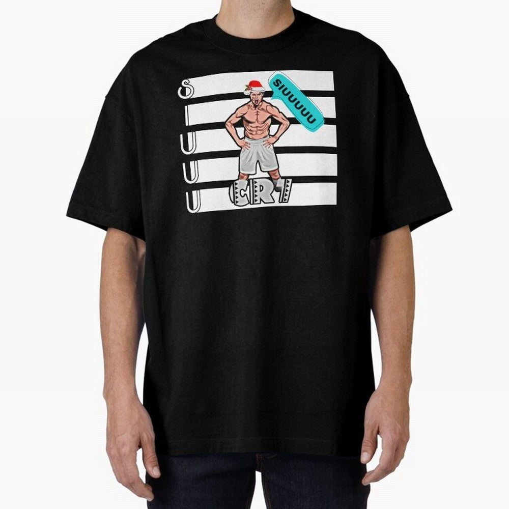 Siuuu Cristiano ronaldo goal Oversized T-Shirt Feel International Energy from Global Football Passion for FIFA World Cup 2026, Connected to Haaland and Mbappe, Spain, Supporter Pride, Iconic Celebrations, Legendary Names and Global Match Day