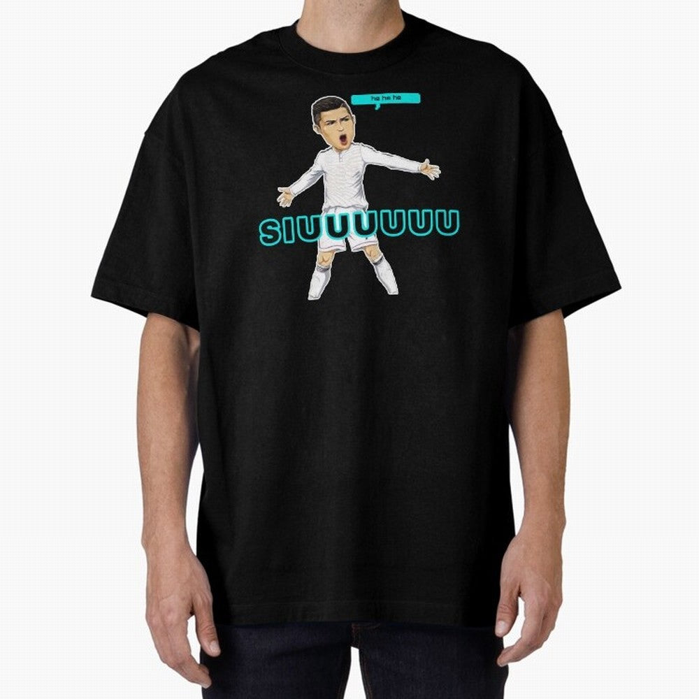 Hehehe siuuu Oversized T-Shirt Remember Match Day Hype around FIFA World Cup 2026 Group Stage, Mbappe, Brazil, Vintage Soccer Flavor, Modern Football Stars, National Flags and Final Night Emotion; Ideal for Football Dads, Football Moms, Friends,