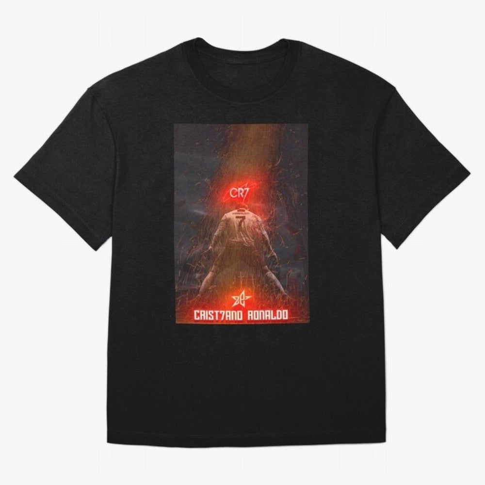 CR7 - CRISTIANO RONALDO Oversized T-Shirt Show Your Tournament Heart for FIFA World Cup 2026 Group Stage with CR7 and Messi, Argentina, France and Brazil Energy, Championship Spirit, Famous Goals, Roaring Crowds and International Football Unity;