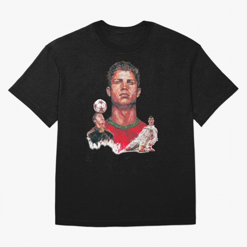 ronaldo Oversized T-Shirt Celebrate Fan Culture around the FIFA World Cup 2026 Journey through Neymar, Haaland and Cristiano Ronaldo Highlights, Portugal, Spain and Germany Pride, Vintage Soccer Flavor, Modern Football Stars, National Flags and