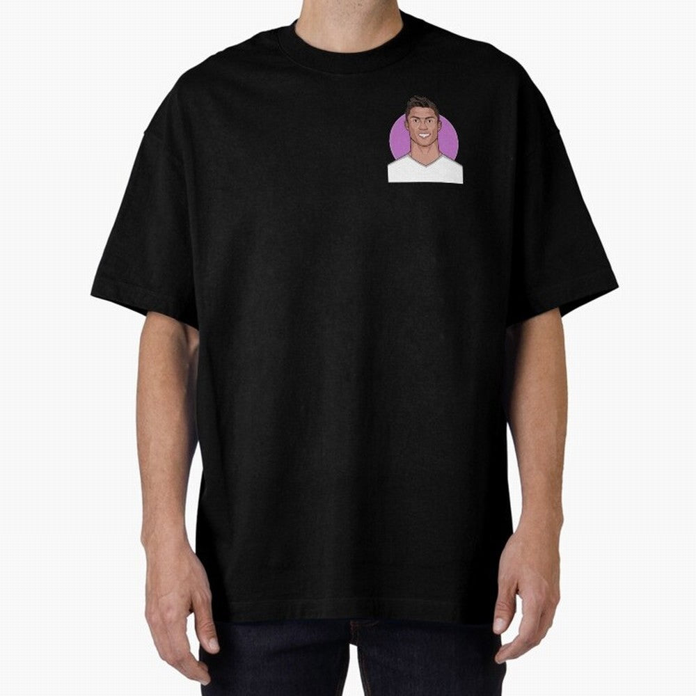 Cristiano 2015/2016 Oversized T-Shirt Support FIFA World Cup 2026 Group Stage Centered on Haaland and Mbappe, Spain and Netherlands Energy, Football Festival Excitement, Trophy Ambitions, Country Rivalries and Star Player Buzz; Ideal for Football