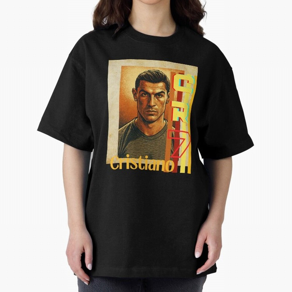 Cristiano Ronaldo Oversized T-Shirt Keep the Legacy of the FIFA World Cup 2026 Journey through Messi and Cristiano Ronaldo Highlights, Spain and Netherlands Pride, Tournament Hype, Historic Matchups, Family Viewing Parties and Global Sports Pride;