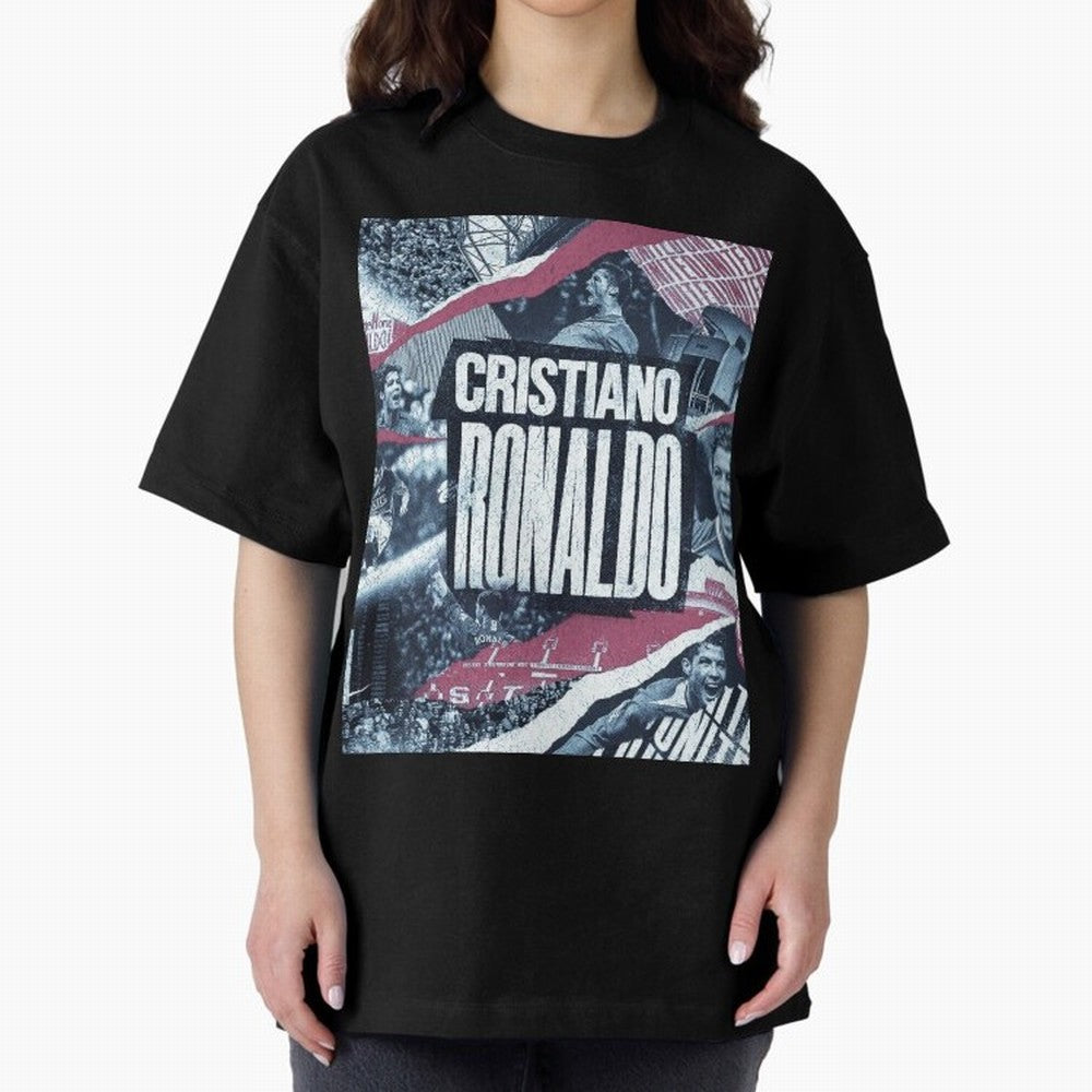Cristiano Ronaldo Oversized T-Shirt Show Fan Pride Across FIFA World Cup 2026 USA Canada Mexico Driven by Neymar, Portugal, Spain and Germany Energy, Stadium Chants, National Pride, Trophy Dreams and Unforgettable Football Memories; Perfect for
