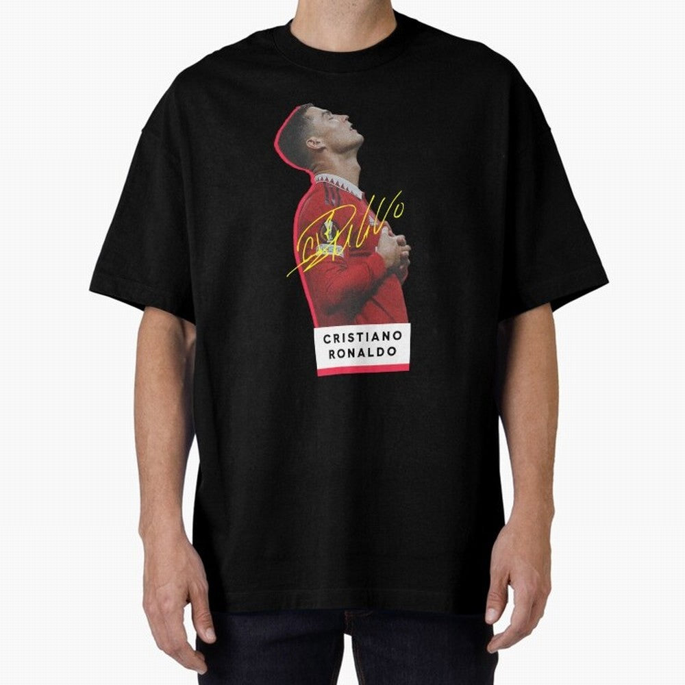 New Celebration Ronaldo Oversized T-Shirt Stand Out with Spirit from FIFA World Cup 2026 Spirit, Centered on Portugal, Cristiano Ronaldo, Stadium Chants, National Pride, Trophy Dreams and Unforgettable Football Memories; Made for Collectors Who