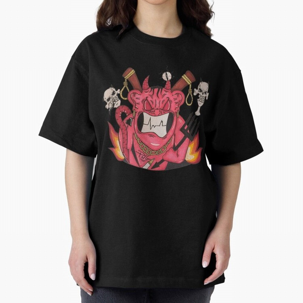 Devil Graffit Oversized T-Shirt Make the Season About Match Day Hype around FIFA World Cup 2026 USA Canada Mexico, Haaland, France, Sports Nostalgia, International Competition, Famous Players and Unforgettable Victories; Ideal for Passionate Fans