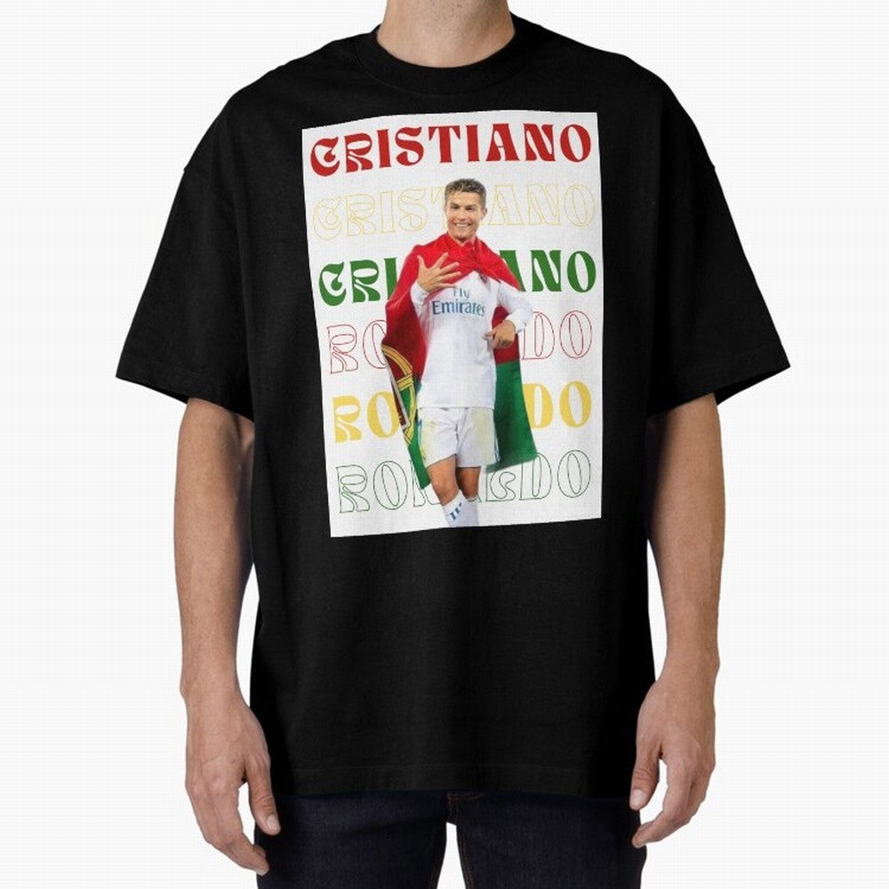 Cristiano Ronaldo designs Oversized T-Shirt Show Match Day Excitement for the FIFA World Cup 2026 Group Stage Journey through Cristiano Ronaldo Highlights, Argentina and Brazil Pride, Supporter Pride, Iconic Celebrations, Legendary Names and Global