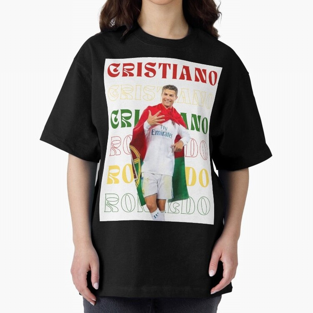 Cristiano Ronaldo designs Oversized T-Shirt Show Match Day Excitement for the FIFA World Cup 2026 Group Stage Journey through Cristiano Ronaldo Highlights, Argentina and Brazil Pride, Supporter Pride, Iconic Celebrations, Legendary Names and Global