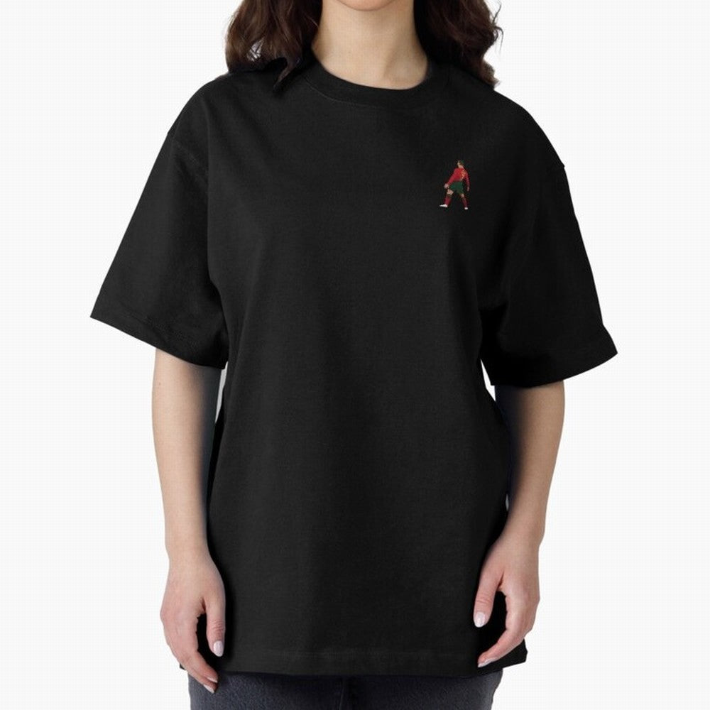 Cristiano Ronaldo Oversized T-Shirt Back Your Heroes with FIFA World Cup 2026 Group Stage Highlighting Messi, CR7 and Mbappe, England Energy, Supporter Pride, Iconic Celebrations, Legendary Names and Global Match Day Energy; Ideal for Fans Who