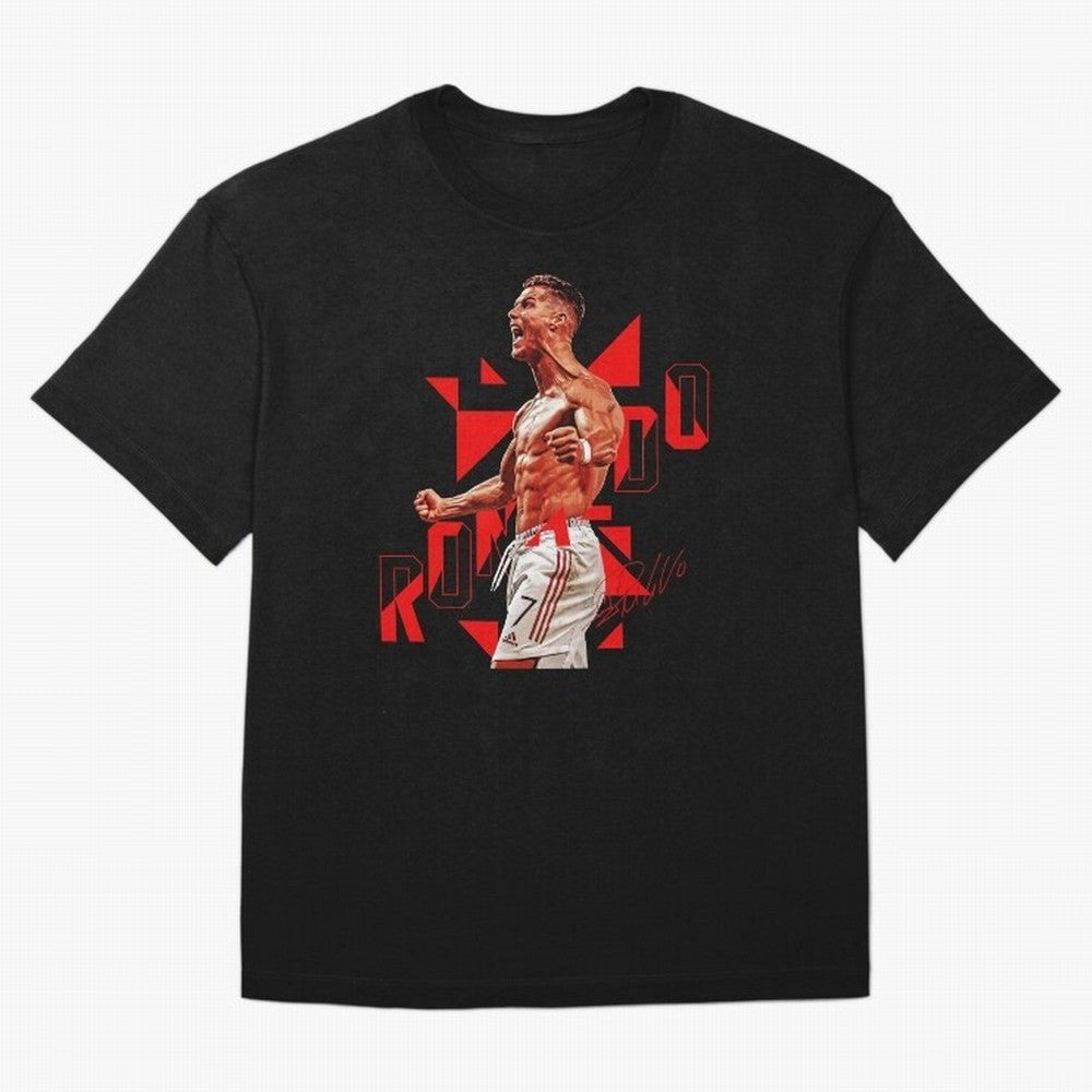 Cristiano Ronaldo Oversized T-Shirt Feel FIFA World Cup 2026 USA Canada Mexico Spirit, Driven by Brazil, Haaland, Retro Football Energy, Iconic Rivalries, Trophy Chase Drama and Stadium Atmosphere; Ideal for Fans Who Follow Messi, Cristiano