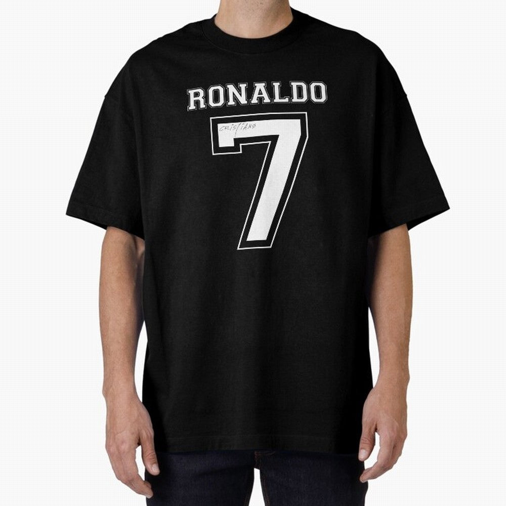 Cristiano Ronaldo Oversized T-Shirt Celebrate Golden Goal Energy in Global Football Passion for FIFA World Cup 2026 Group Stage, Filled with Messi and Cristiano Ronaldo, Argentina, France and Brazil, Tournament Hype, Historic Matchups, Family