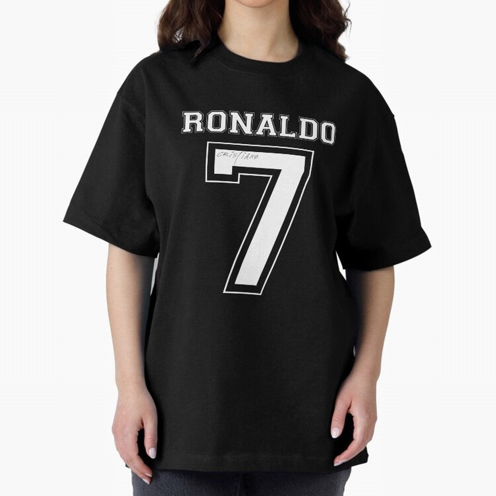 Cristiano Ronaldo Oversized T-Shirt Celebrate Golden Goal Energy in Global Football Passion for FIFA World Cup 2026 Group Stage, Filled with Messi and Cristiano Ronaldo, Argentina, France and Brazil, Tournament Hype, Historic Matchups, Family