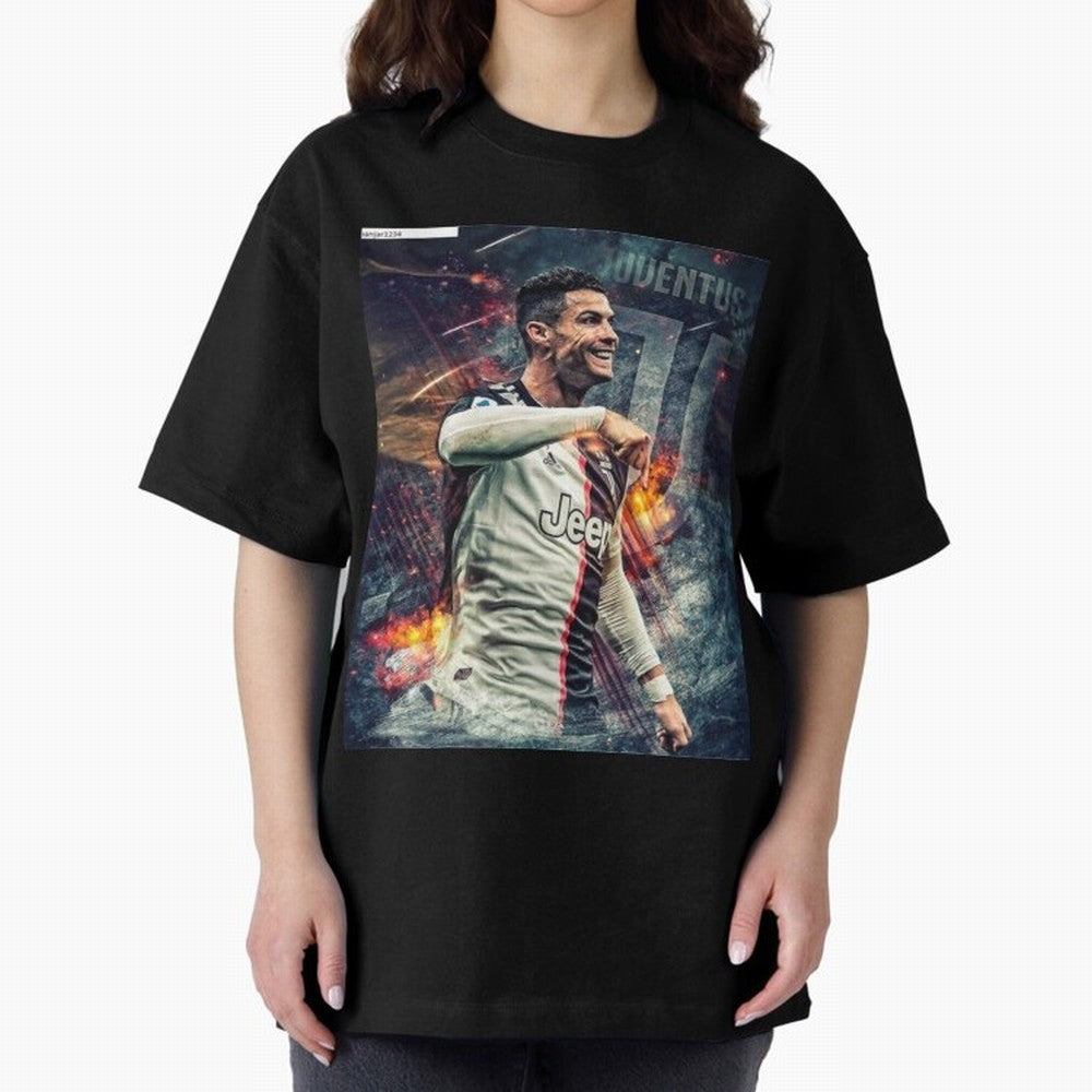Wallpaper Cristiano Ronaldo Oversized T-Shirt Celebrate Classic Football Spirit in FIFA World Cup 2026 USA Canada Mexico Built around CR7 and Messi, Germany Energy, Vintage Soccer Flavor, Modern Football Stars, National Flags and Final Night