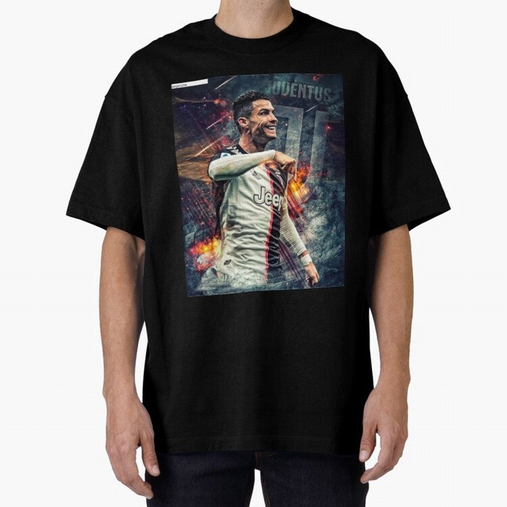Wallpaper Cristiano Ronaldo Oversized T-Shirt Celebrate Classic Football Spirit in FIFA World Cup 2026 USA Canada Mexico Built around CR7 and Messi, Germany Energy, Vintage Soccer Flavor, Modern Football Stars, National Flags and Final Night
