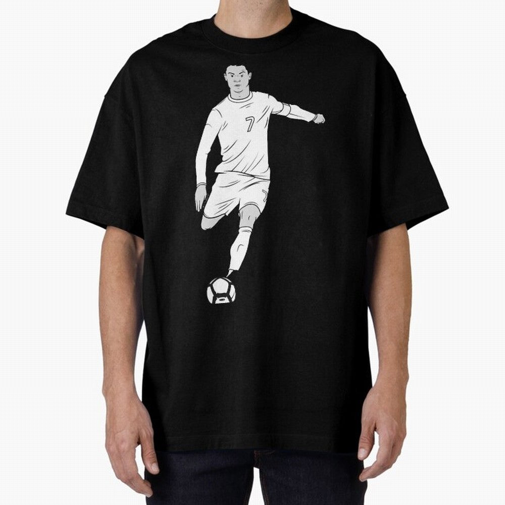 Cristiano Ronaldo Oversized T-Shirt Keep Football History Alive during FIFA World Cup 2026 USA Canada Mexico Spirit, with Netherlands, Haaland, Tournament Hype, Historic Matchups, Family Viewing Parties and Global Sports Pride; Ideal for Fans Who