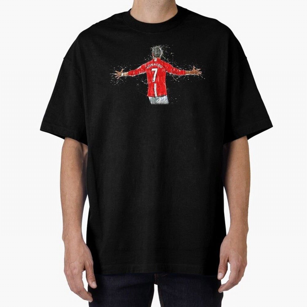 Cristiano Ronaldo Oversized T-Shirt Cheer for FIFA World Cup 2026 Group Stage Highlighting Messi, CR7 and Mbappe, Argentina Energy, Supporter Pride, Iconic Celebrations, Legendary Names and Global Match Day Energy; Made for Collectors Who Enjoy