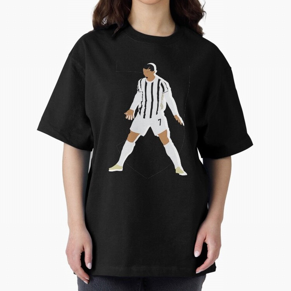 Cristiano Ronaldo Oversized T-Shirt Share the Excitement of FIFA World Cup 2026 Group Stage for Fans of Messi, Neymar and Mbappe and Spain, Bringing Classic Soccer Heritage, Championship Pressure, Fan Loyalty and International Pride; Perfect for