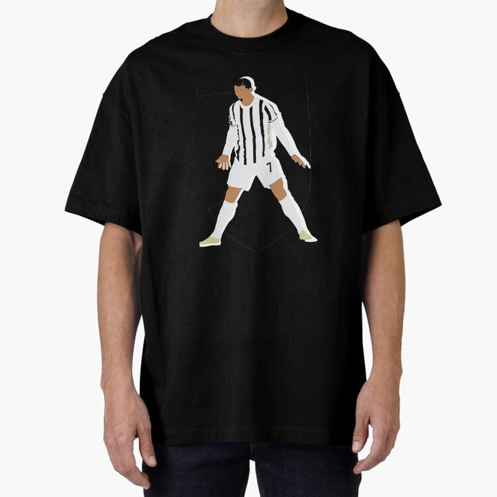 Cristiano Ronaldo Oversized T-Shirt Share the Excitement of FIFA World Cup 2026 Group Stage for Fans of Messi, Neymar and Mbappe and Spain, Bringing Classic Soccer Heritage, Championship Pressure, Fan Loyalty and International Pride; Perfect for