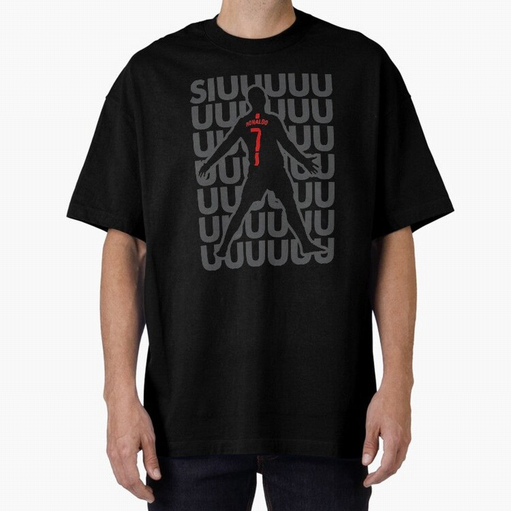 Cristiano Ronaldo Oversized T-Shirt Celebrate Unforgettable Nights in FIFA World Cup 2026 Spirit, Filled with Argentina, France and Brazil, Mbappe, Global Supporter Spirit, Legendary Goals, National Colors and Tournament Celebration; Made for Die