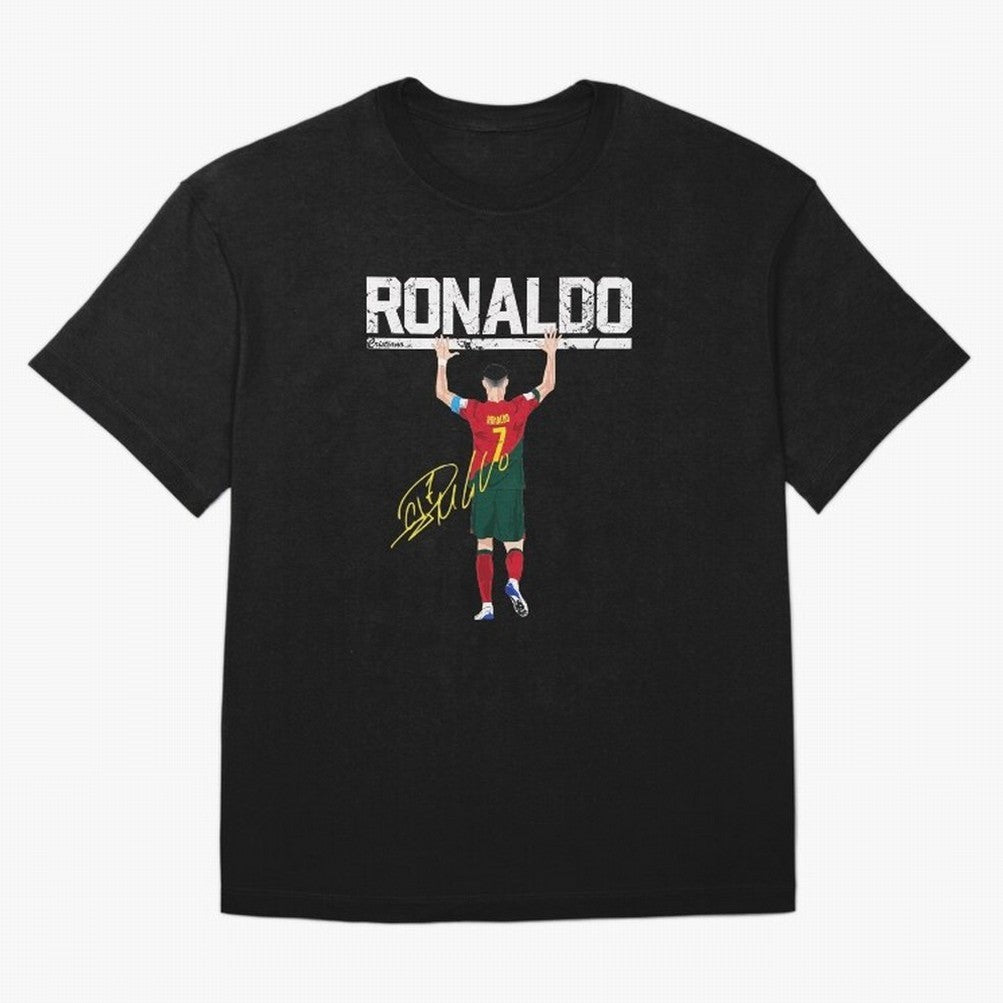 Cristiano Ronaldo Portugal Jersey -The Farewell Oversized T-Shirt Celebrate Supporters United by FIFA World Cup 2026 Group Stage Spirit, Celebrating England, France and Netherlands, Neymar, Haaland and Cristiano Ronaldo, Fan Favorite Moments,