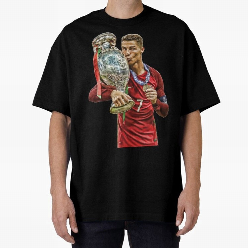 cristiano ronaldo Oversized T-Shirt Show Championship Spirit for Global Football Passion for FIFA World Cup 2026, with Messi and Cristiano Ronaldo, England, France and Netherlands, Global Supporter Spirit, Legendary Goals, National Colors and