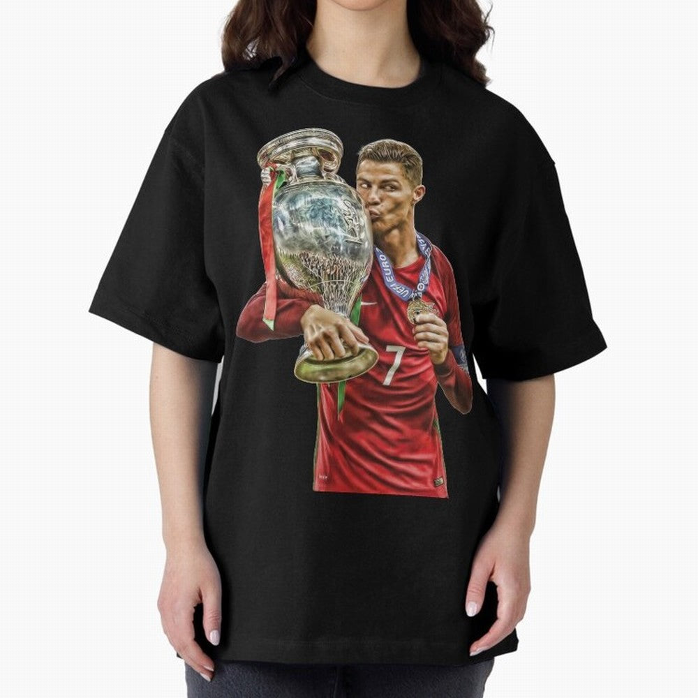 cristiano ronaldo Oversized T-Shirt Show Championship Spirit for Global Football Passion for FIFA World Cup 2026, with Messi and Cristiano Ronaldo, England, France and Netherlands, Global Supporter Spirit, Legendary Goals, National Colors and