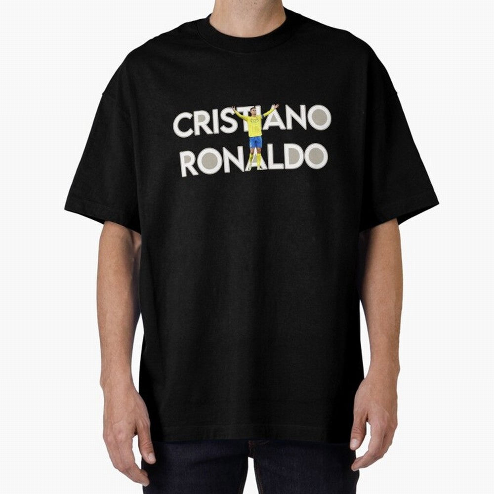 Cristiano Ronaldo Oversized T-Shirt Stand with the FIFA World Cup 2026 USA Canada Mexico Journey through Neymar, Haaland and Cristiano Ronaldo Highlights, Spain and Netherlands Pride, Retro Football Energy, Iconic Rivalries, Trophy Chase Drama and