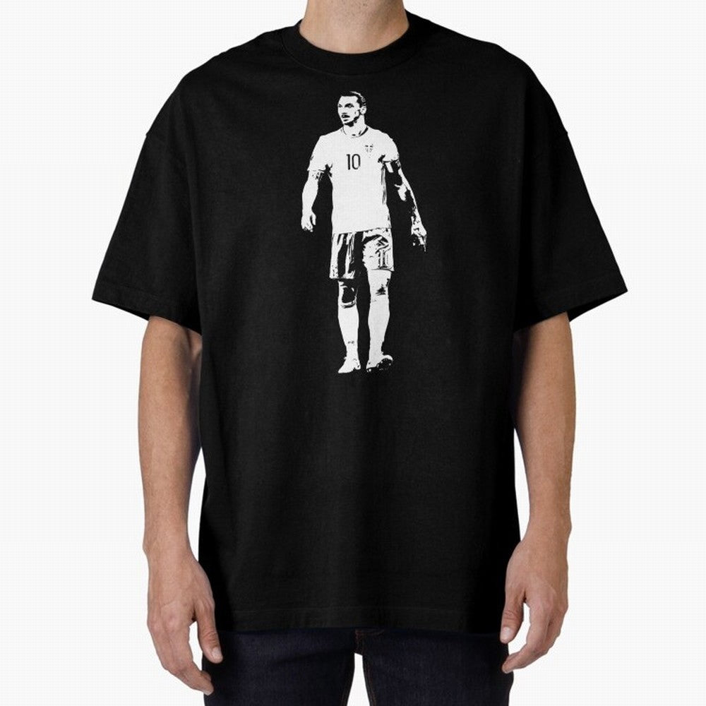 Zlatan-Ibra Oversized T-Shirt Share the Excitement of Match Day Hype around FIFA World Cup 2026 USA Canada Mexico, Messi, Neymar and Mbappe, Spain and Netherlands, Sports Nostalgia, International Competition, Famous Players and Unforgettable