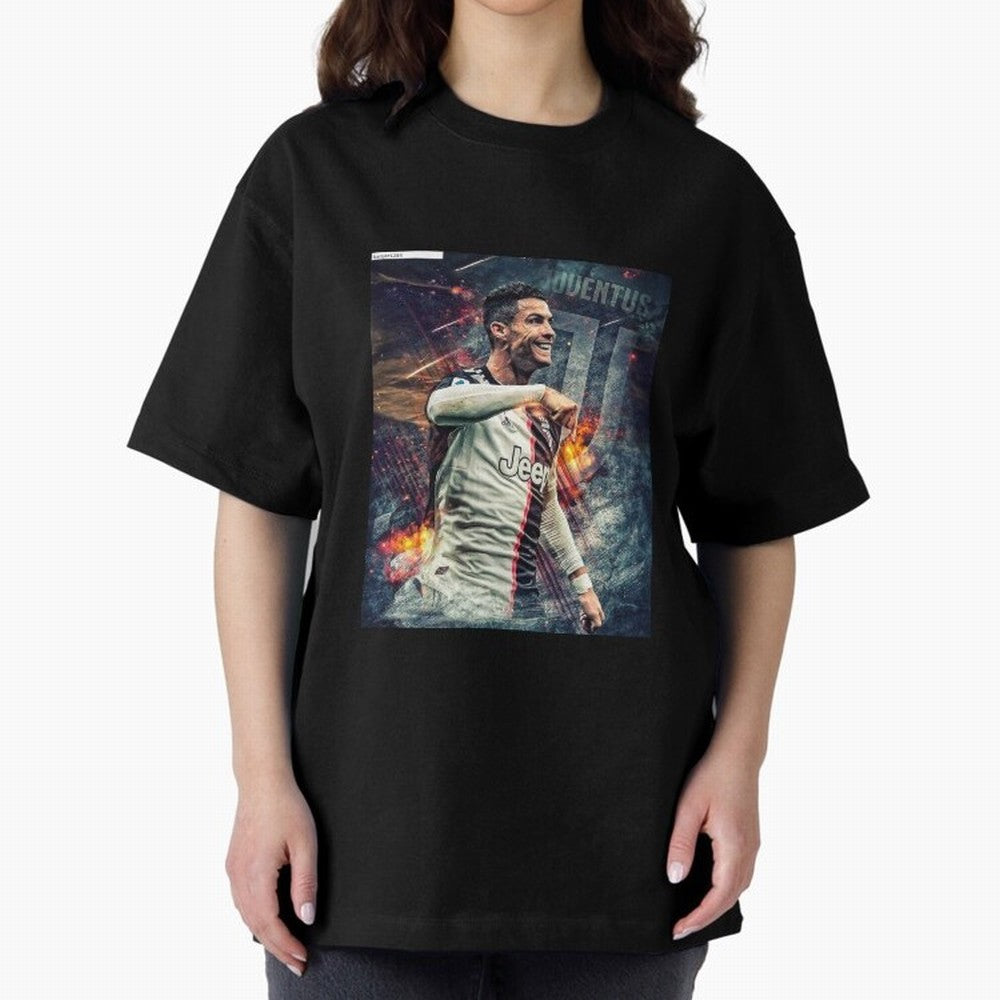 Wallpaper Cristiano Ronaldo Oversized T-Shirt Follow the Final Road of Global Football Passion for FIFA World Cup 2026 Group Stage, Centered on Messi, Neymar and Mbappe, England and Germany, Sports Nostalgia, International Competition, Famous