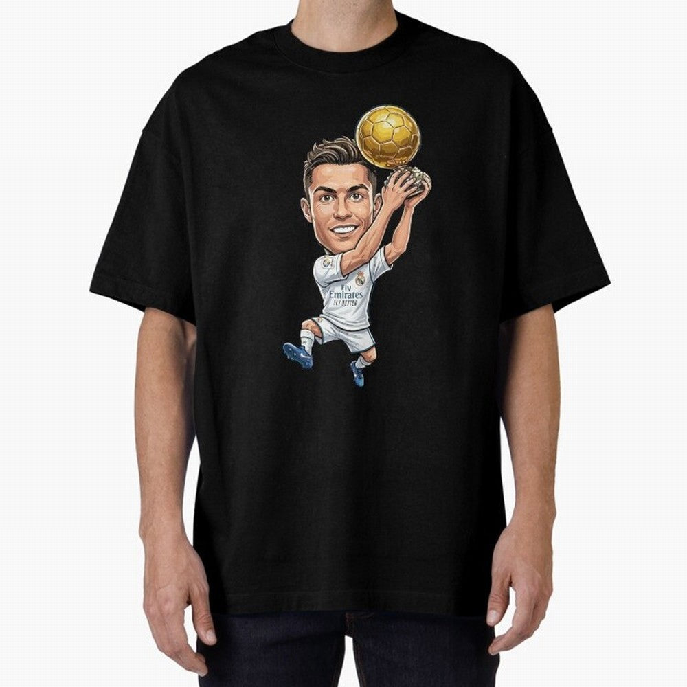 Cristiano Ronaldo Oversized T-Shirt Celebrate Classic Football Spirit in Global Football Passion for FIFA World Cup 2026 USA Canada Mexico, Connected to Cristiano Ronaldo, Haaland and CR7, Spain and Netherlands, Soccer Culture, Superstar Moments,