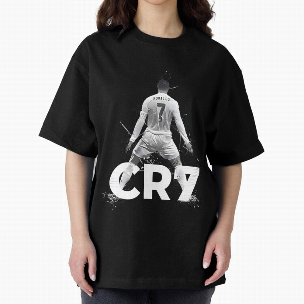Cr7 Oversized T-Shirt Celebrate Every Goal in Global Football Passion for FIFA World Cup 2026 USA Canada Mexico, Inspired by Neymar, Haaland and Cristiano Ronaldo, France, Football History, Final Match Energy, Crowd Noise and Once in a Lifetime