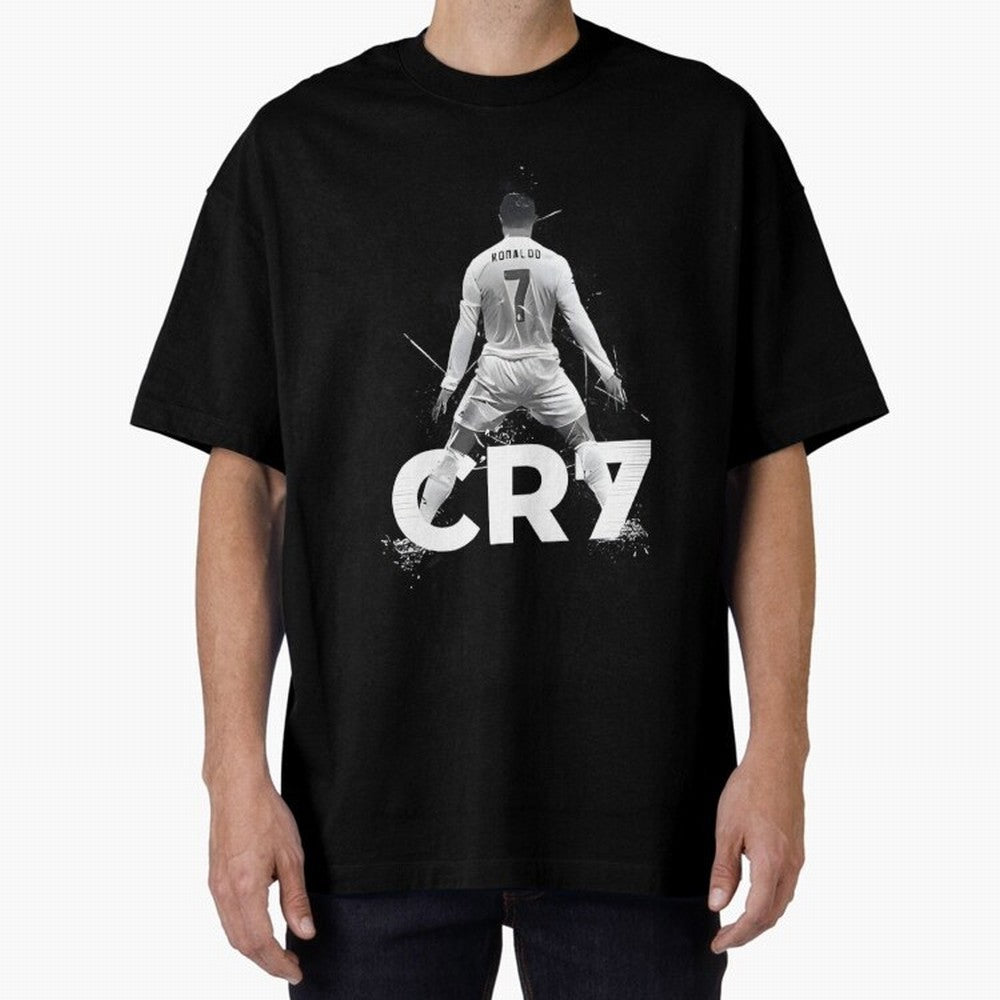 Cr7 Oversized T-Shirt Celebrate Every Goal in Global Football Passion for FIFA World Cup 2026 USA Canada Mexico, Inspired by Neymar, Haaland and Cristiano Ronaldo, France, Football History, Final Match Energy, Crowd Noise and Once in a Lifetime