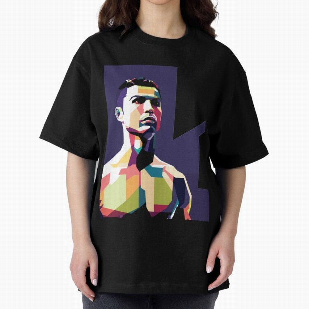 Ronaldo Cristiano Ronaldo Oversized T-Shirt Celebrate Every Goal in Global Football Passion for FIFA World Cup 2026, Inspired by Haaland and Mbappe, Netherlands, Goal Celebration Energy, Supporter Heritage, Football Icons and Worldwide Tournament