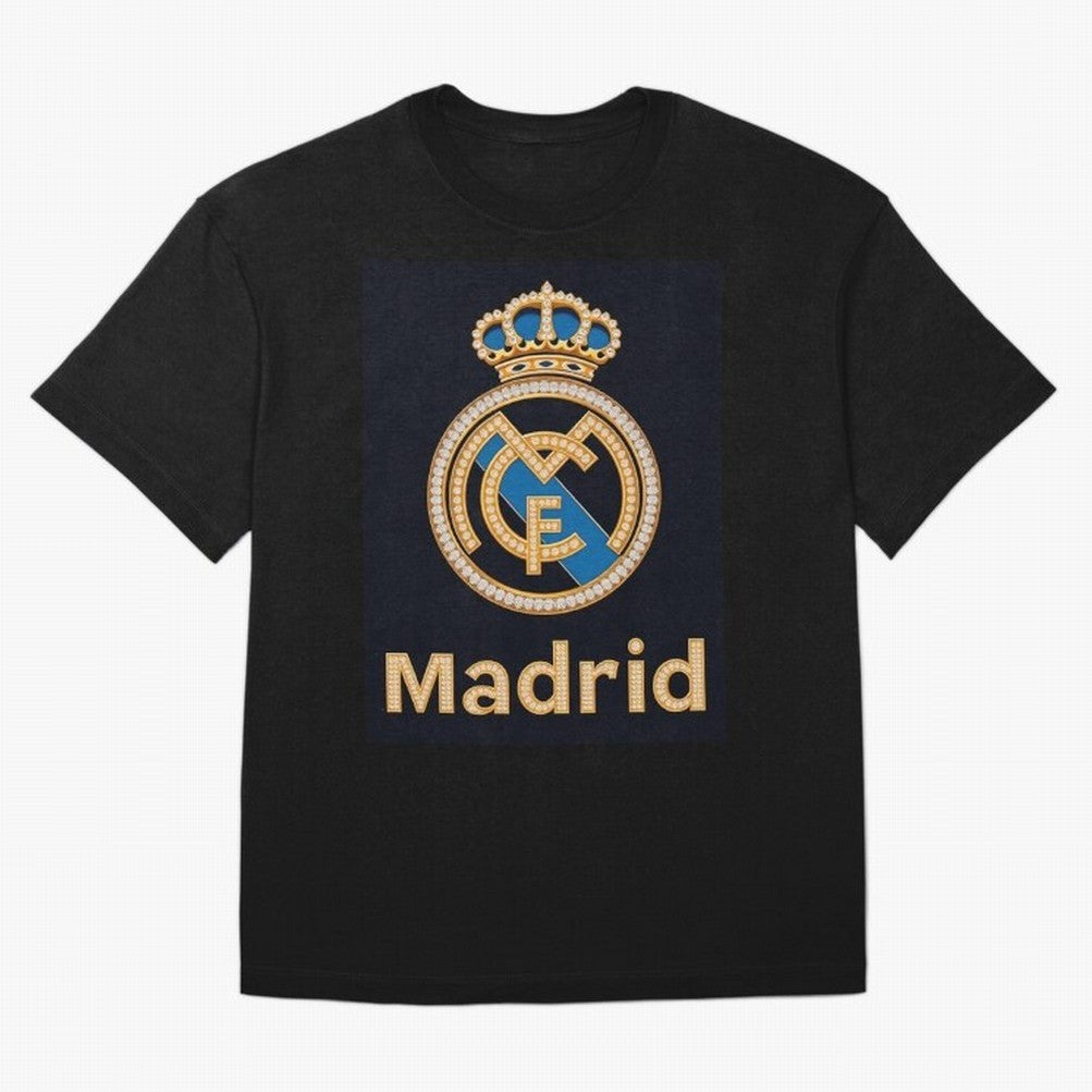 Madrid Oversized T-Shirt Celebrate Supporters United by Match Day Hype around FIFA World Cup 2026, Mbappe, Argentina, Soccer Culture, Superstar Moments, National Team Dreams and Competitive Fire; Great for Supporters Who Love Legendary Players,
