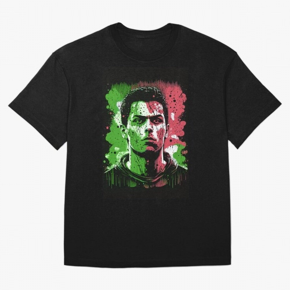 Cristiano Ronaldo Oversized T-Shirt Feel Global Football Passion for FIFA World Cup 2026 Group Stage, Featuring Haaland and Mbappe, Netherlands, Worldwide Fan Energy, Dramatic Goals, Stadium Lights and Championship Celebrations; Made for Die Hard