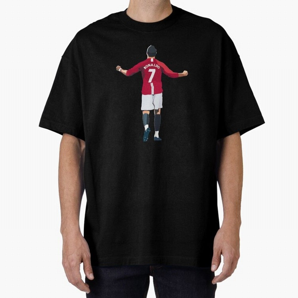 Legend Cristiano Ronaldo Oversized T-Shirt Show Championship Spirit for FIFA World Cup 2026 Group Stage with Mbappe, France and Portugal Energy, Football Passion, Legendary Performances, Festival Vibes and Supporter Community; Great for Supporters