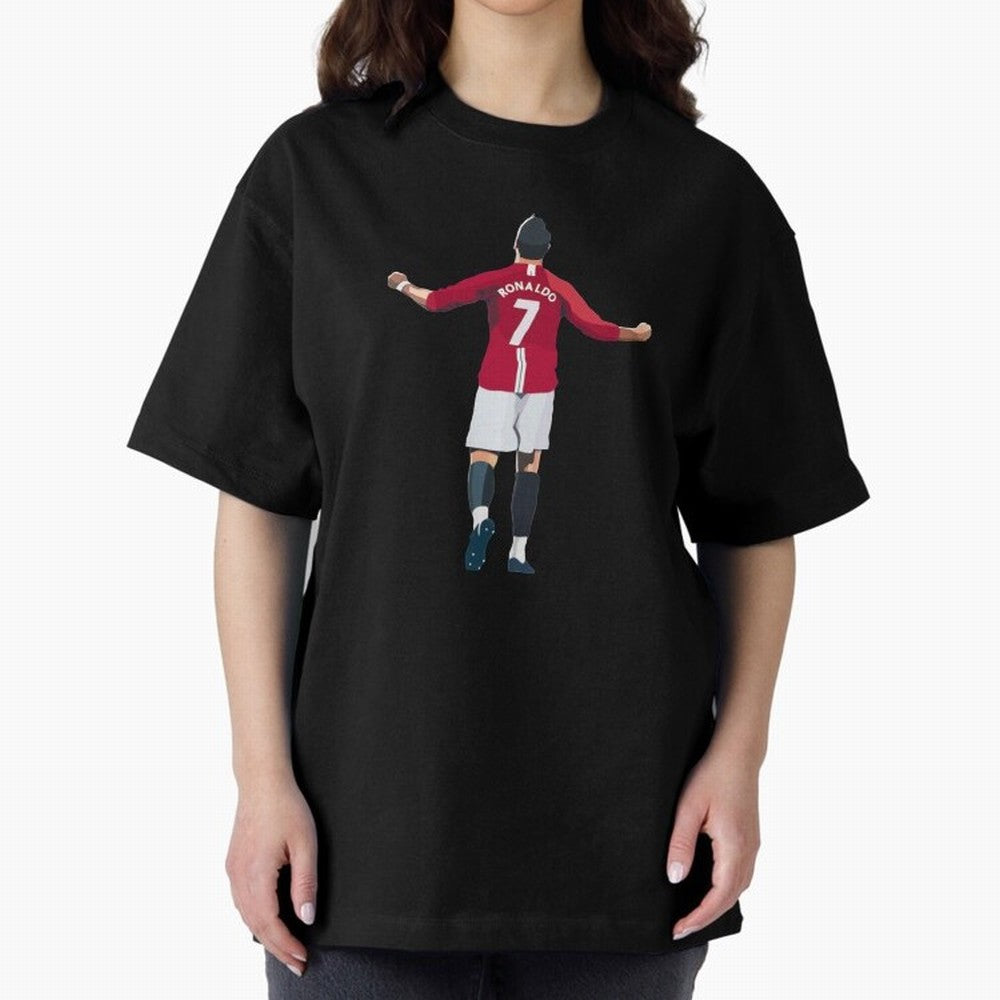 Legend Cristiano Ronaldo Oversized T-Shirt Show Championship Spirit for FIFA World Cup 2026 Group Stage with Mbappe, France and Portugal Energy, Football Passion, Legendary Performances, Festival Vibes and Supporter Community; Great for Supporters