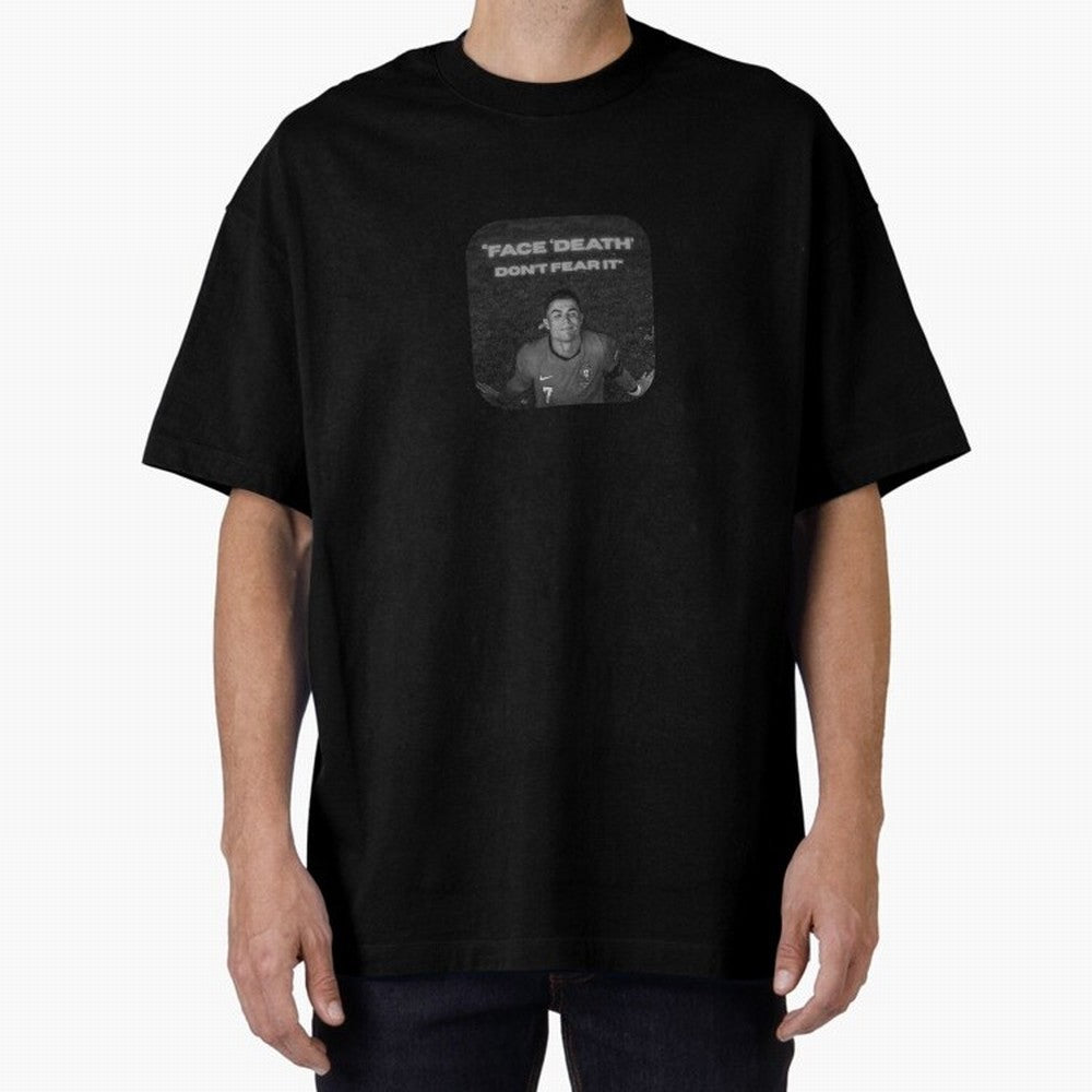 CR7 Fearless Icon Oversized T-Shirt Share the Excitement of FIFA World Cup 2026 USA Canada Mexico for Fans of Messi and Spain, Bringing Champion Mindset, Group Stage Buzz, Knockout Tension and Passionate Fan Culture; Built for Supporters Chasing