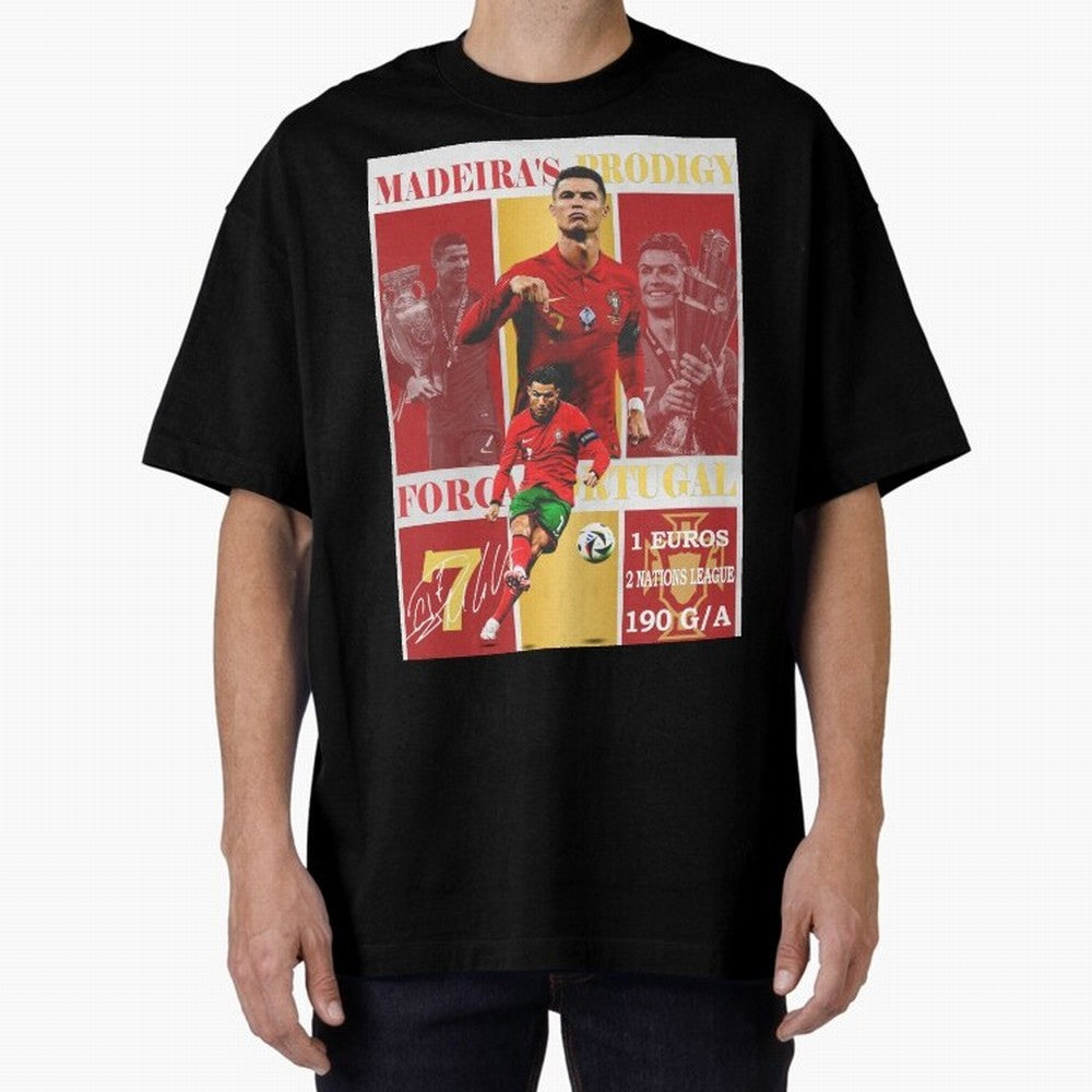 Cristiano Ronaldo Portugal Poster - Madeira's Prodigy CR7 Fan Art Print Oversized T-Shirt Mark FIFA World Cup 2026 Filled with Cristiano Ronaldo, Haaland and CR7, Netherlands Energy, Match Day Excitement, Supporter Culture, Golden Goals and Global