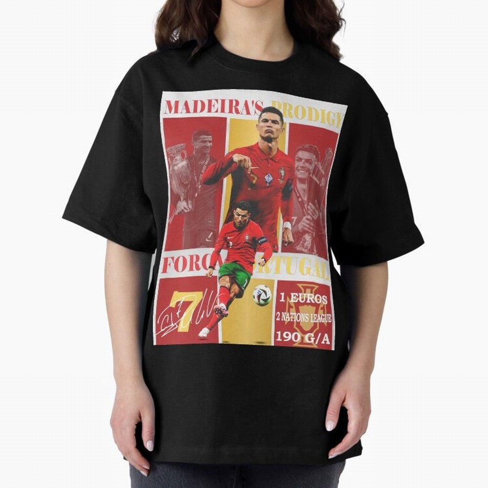 Cristiano Ronaldo Portugal Poster - Madeira's Prodigy CR7 Fan Art Print Oversized T-Shirt Mark FIFA World Cup 2026 Filled with Cristiano Ronaldo, Haaland and CR7, Netherlands Energy, Match Day Excitement, Supporter Culture, Golden Goals and Global