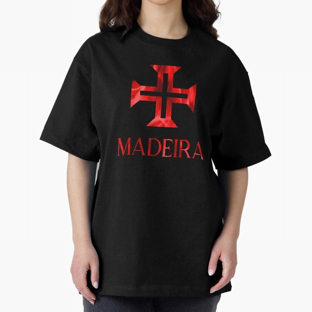 Madeira flames Oversized T-Shirt Keep the Legacy of FIFA World Cup 2026 USA Canada Mexico for Fans of Cristiano Ronaldo, Haaland and CR7 and Brazil, Portugal and Argentina, Bringing Match Day Excitement, Supporter Culture, Golden Goals and Global