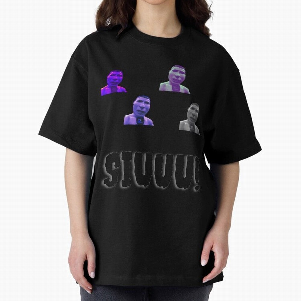 siuuu funny cr7 stickers 2022 Oversized T-Shirt Support the Legends of FIFA World Cup 2026 Group Stage Built around Haaland and Mbappe, Argentina Energy, Football History, Final Match Energy, Crowd Noise and Once in a Lifetime Moments; Perfect for